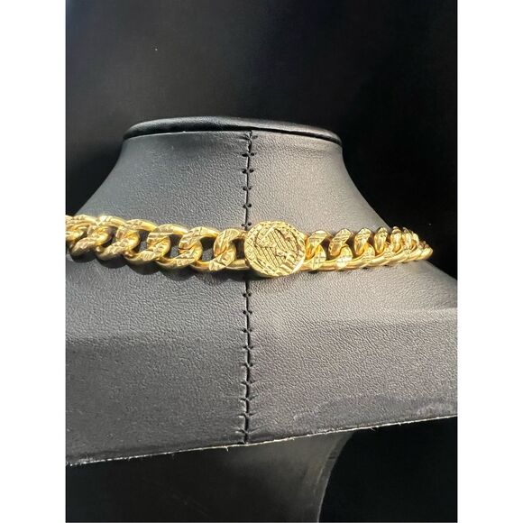 Gucci double g gold tone chunky chain necklace - Picture 5 of 8